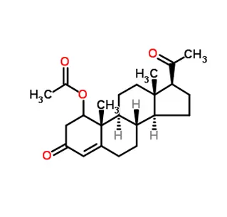 Acétate d'hydroxyprogestérone CAS 302-23-8
