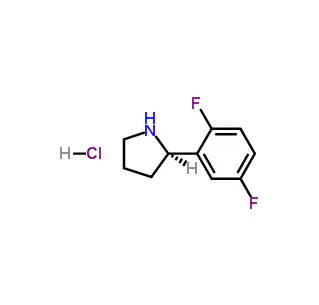 (R)-2-(2,5-difluorophényl) chlorhydrate de Pyrrolidine CAS 1218935-60-4