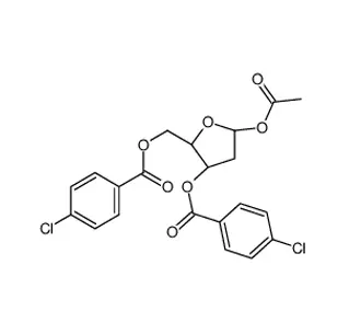 1-o-acétyl-3, 5-bis-(4-chlorobenzoyl)-2-désoxy-d-ribose CAS 1207459-15-1