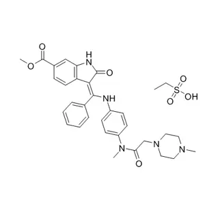 Sel d'éthanesulfonate de Nintedanib CAS 656247-18-6