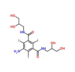 5-Amino-N,N'-bis(2,3-dihydroxypropyl)-2,4,6-triiodo-1, 3-benzènedecarboxamide CAS 76801-93-9